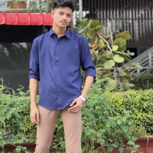 Navy Shirt + Golden Pant Combo