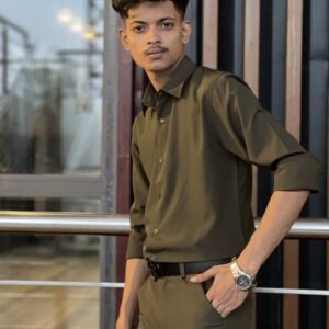 Olive Shirt + Olive Pant Combo